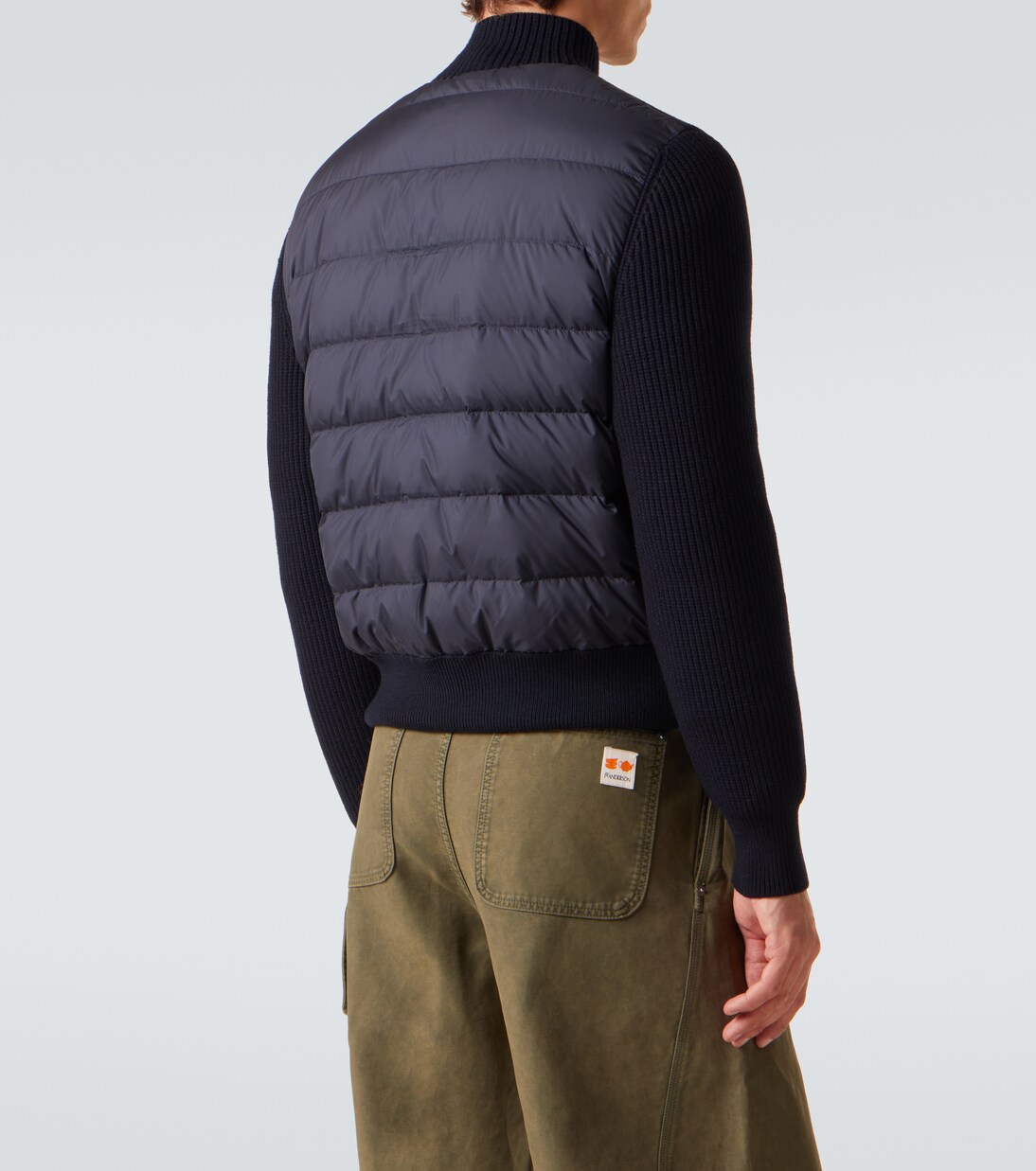 Down-paneled virgin wool cardigan | Moncler