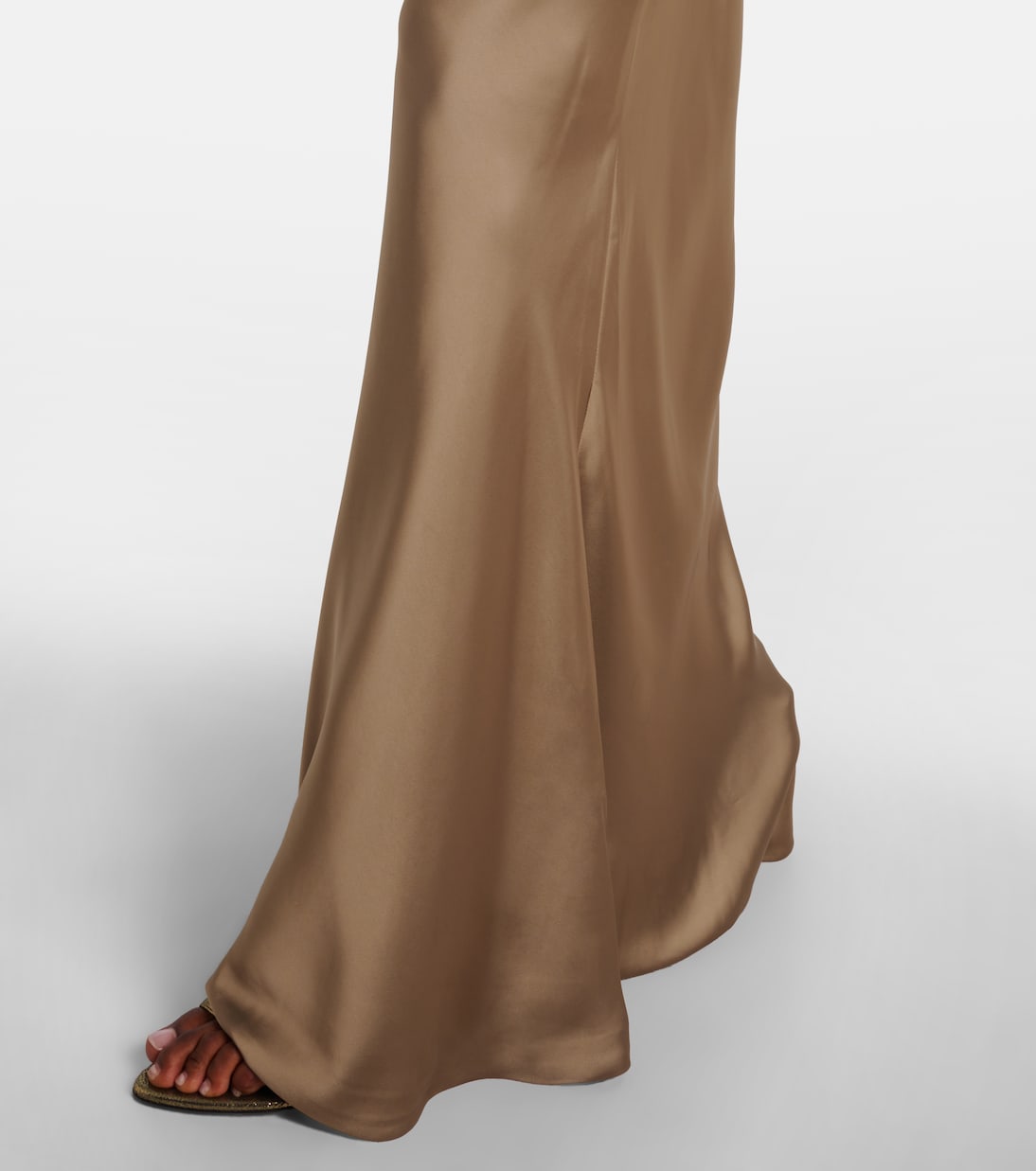 Robe longue Obie en satin | Norma Kamali