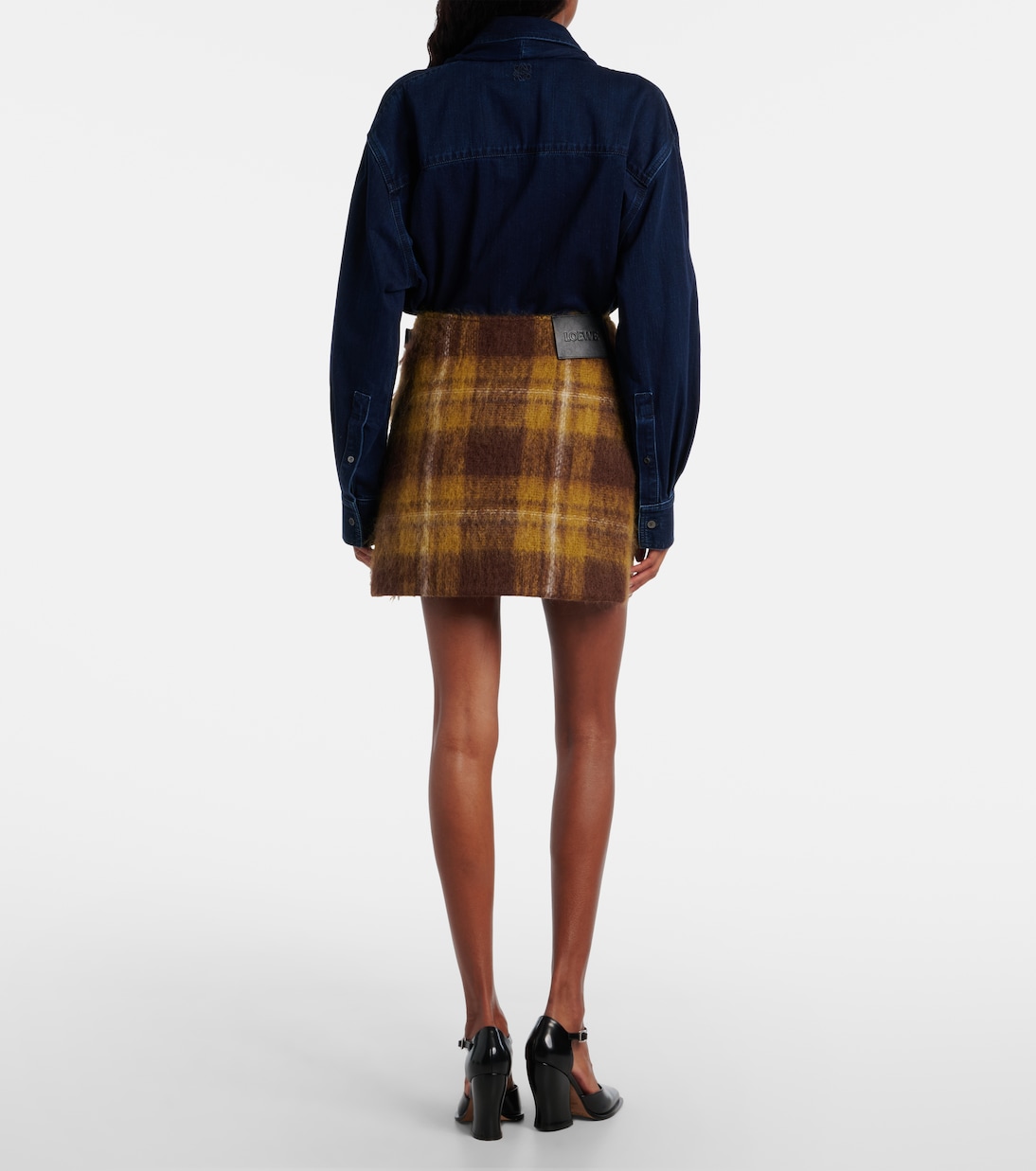 Minirock aus Mohair und Wolle | Loewe