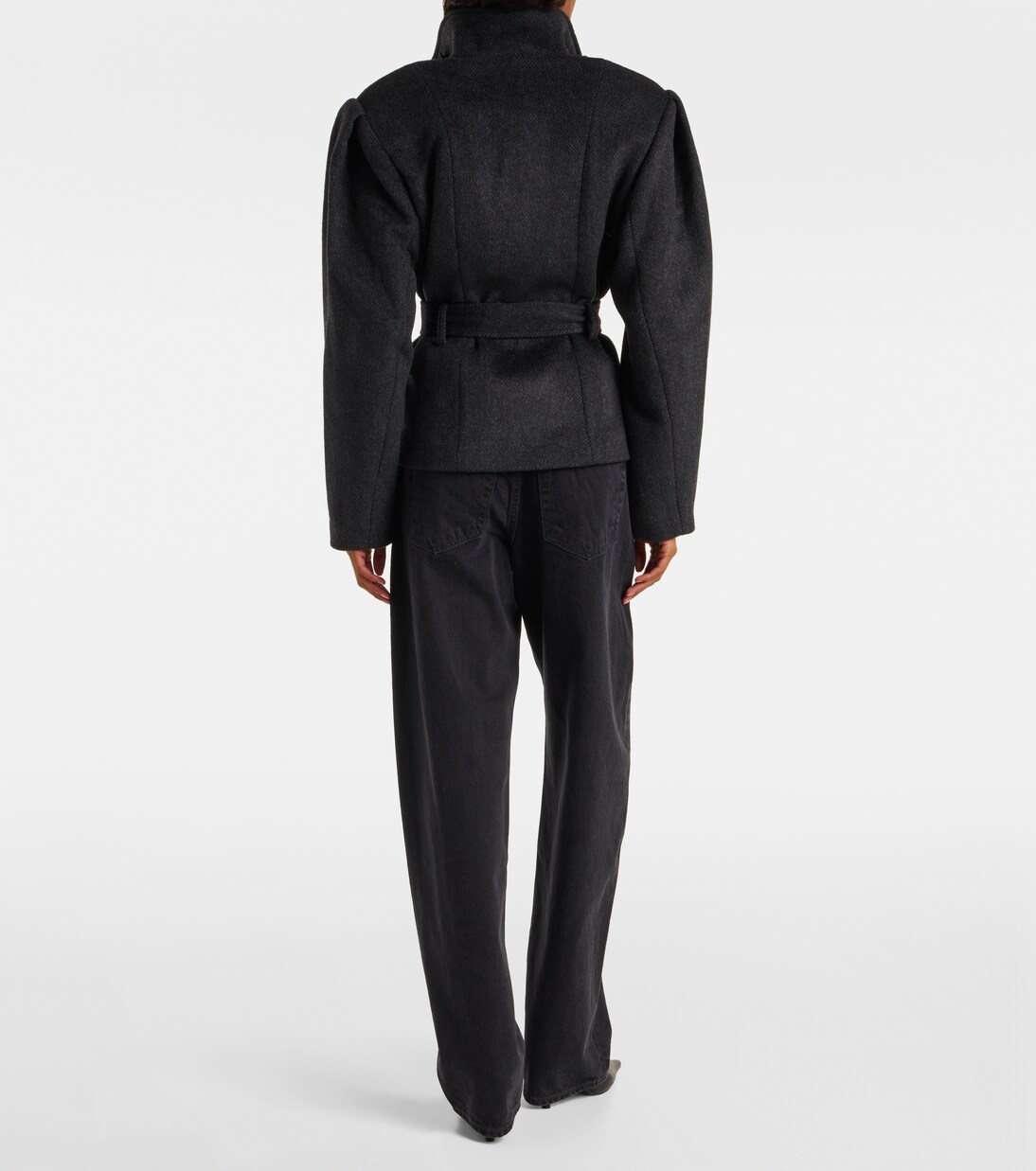 جاكيت من الصوف المخلوط بحزام Marie | Rotate