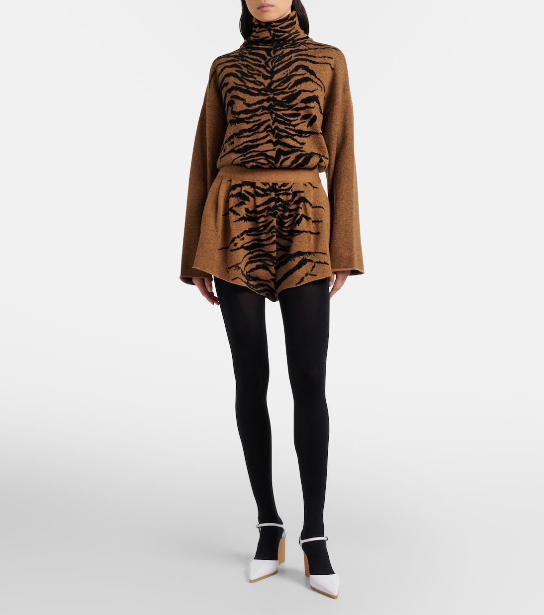 Jacquard turtleneck sweater | Alaïa