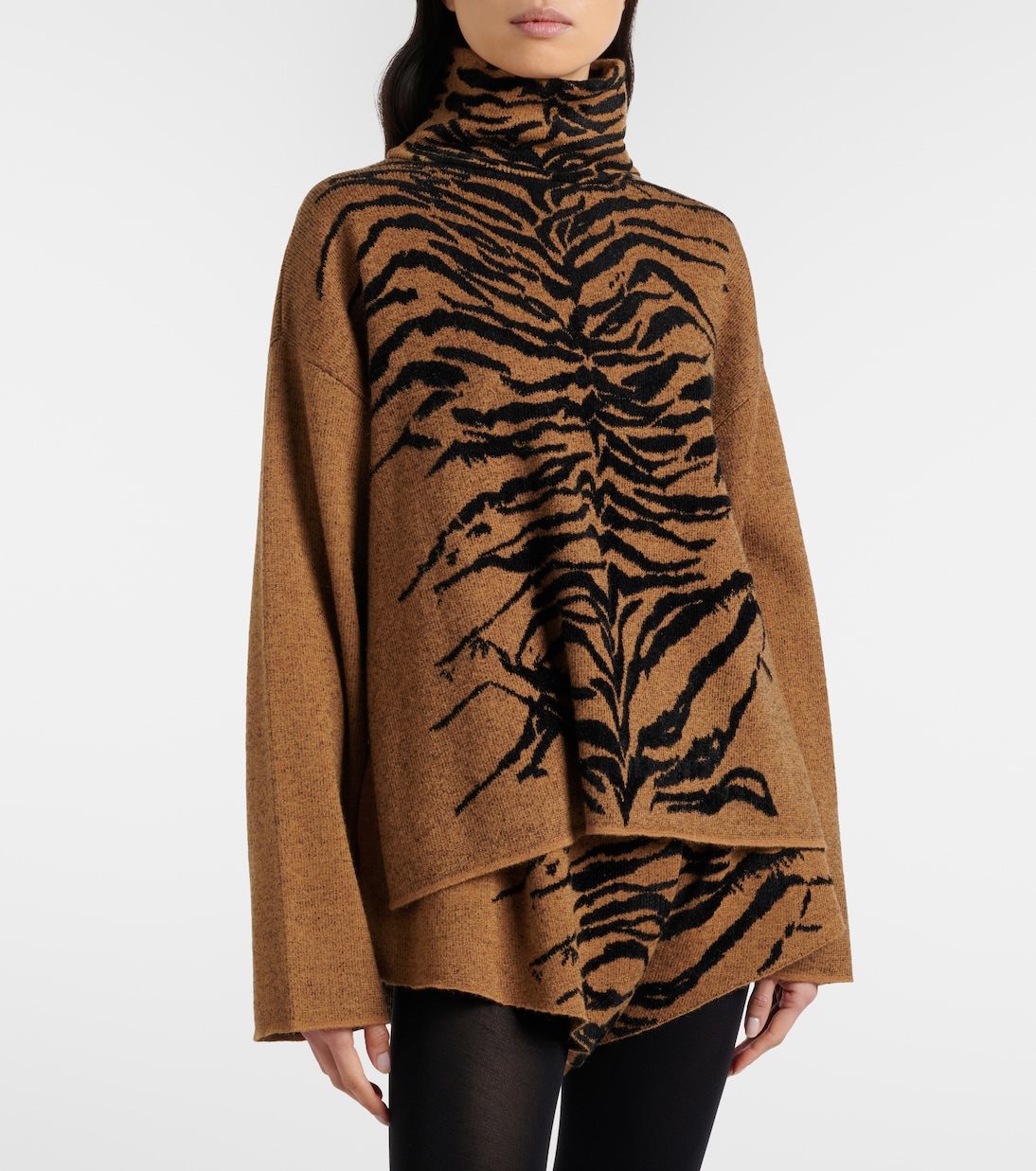 Jacquard turtleneck sweater | Alaïa