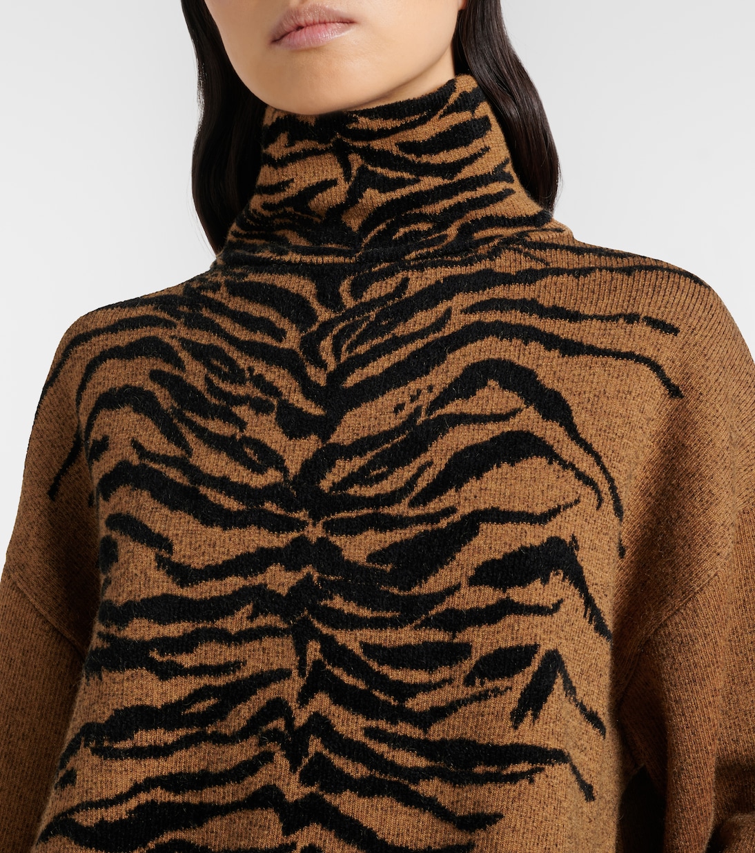 Jacquard turtleneck sweater | Alaïa