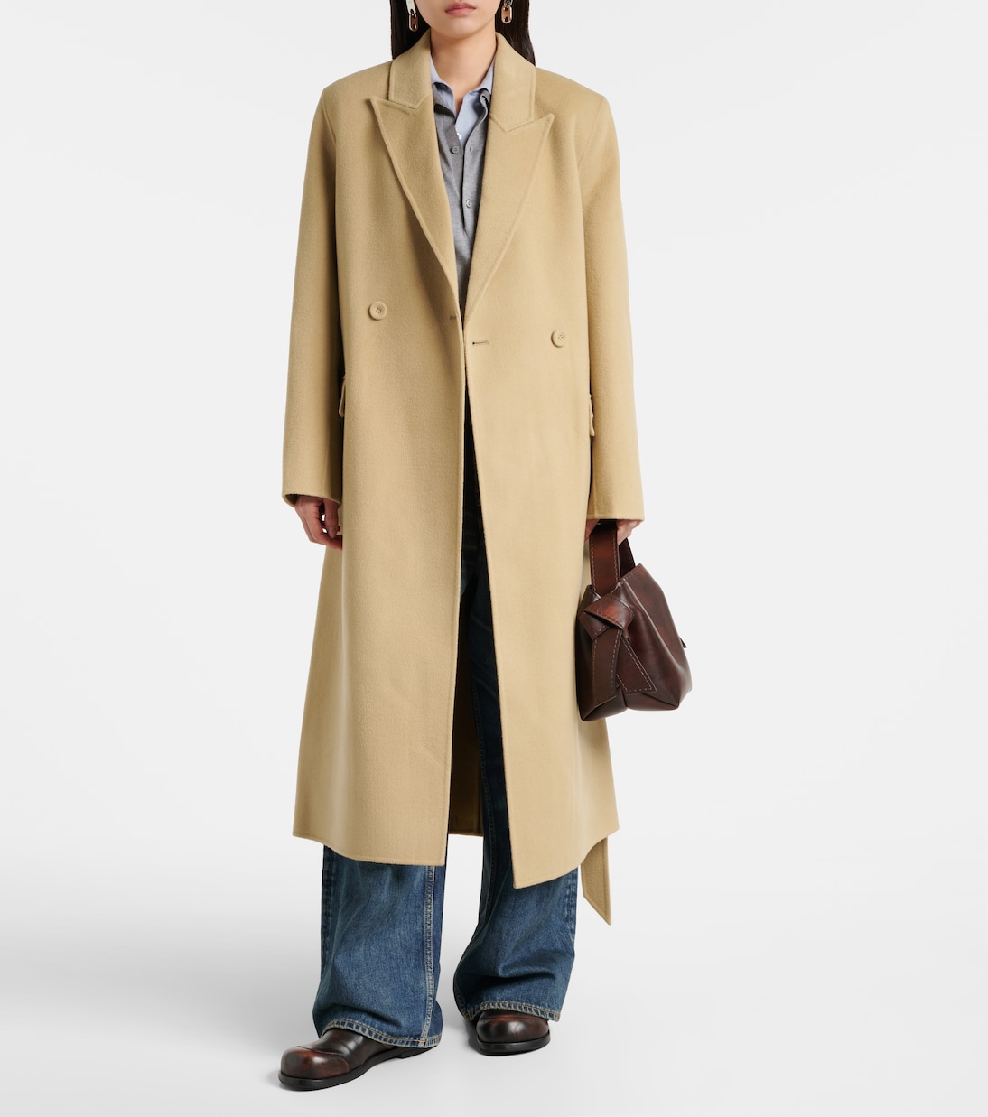 Wool and cashmere wrap coat | Acne Studios