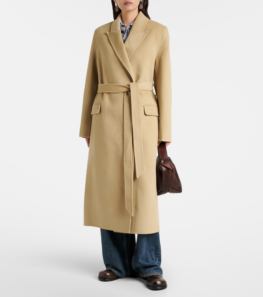 Wool and cashmere wrap coat | Acne Studios