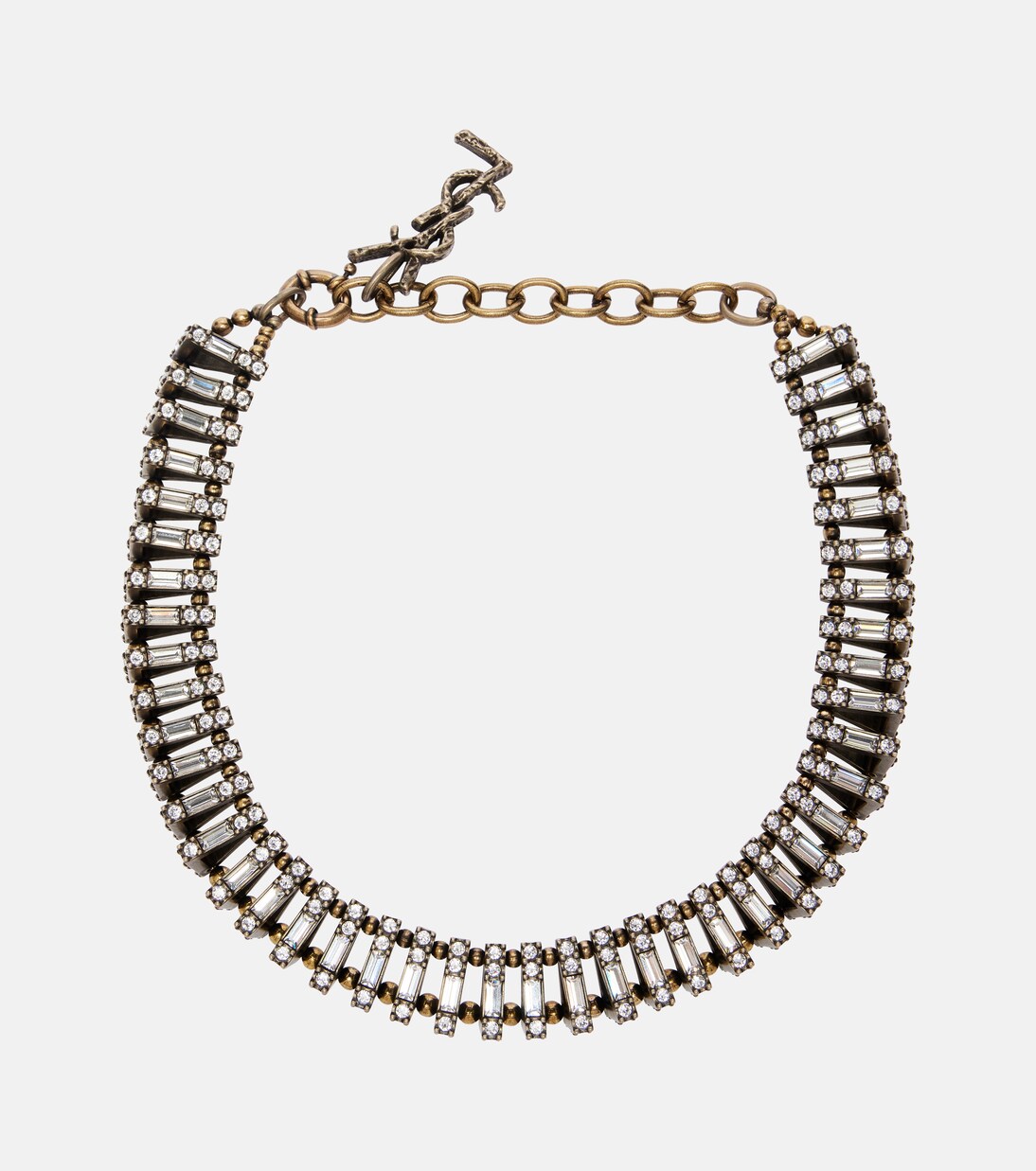 Collier Pyramid à cristaux | Saint Laurent