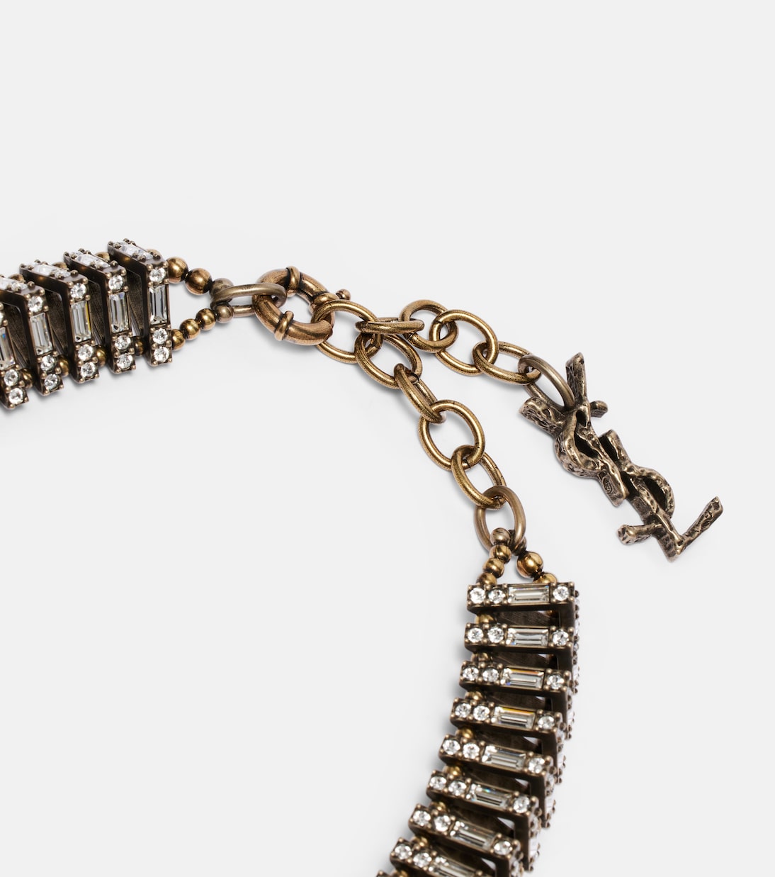 Collier Pyramid à cristaux | Saint Laurent