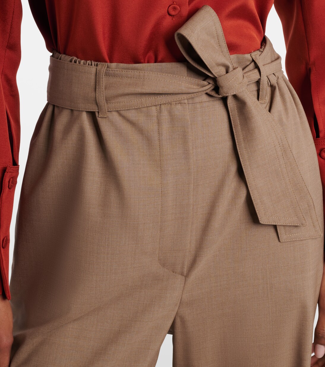 Pantalon droit Salpa en laine vierge | Max Mara