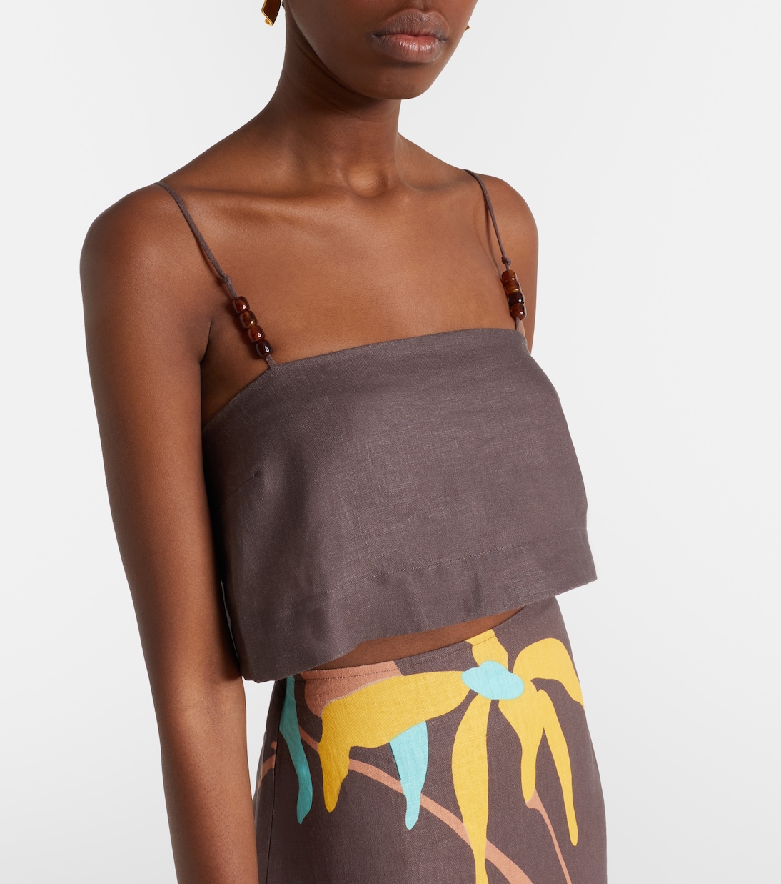 Cropped-Top Chianti aus Leinen | Faithfull