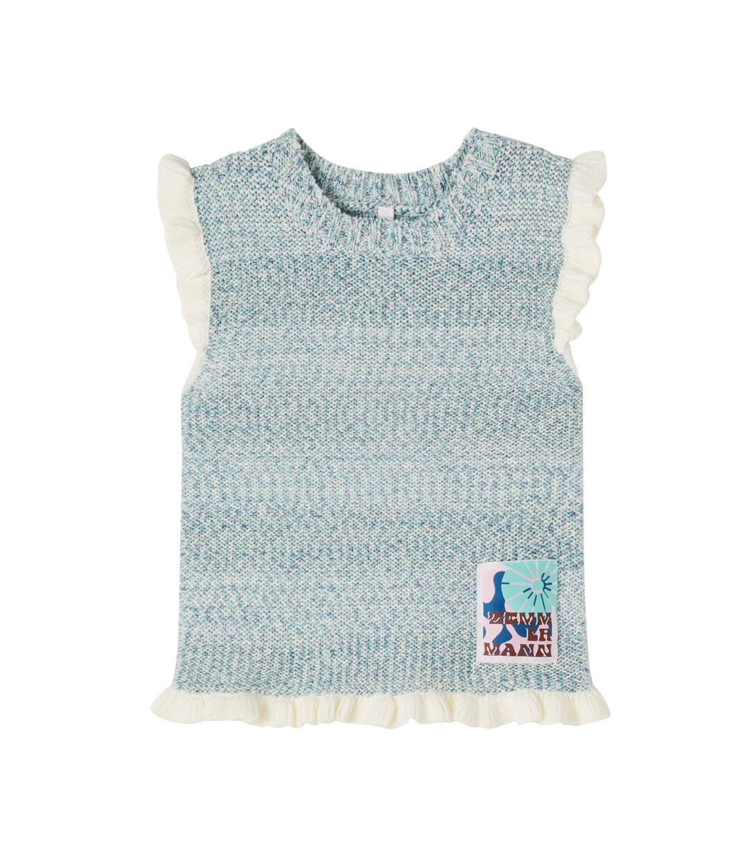 Knitted cotton-blend top | Zimmermann Kids