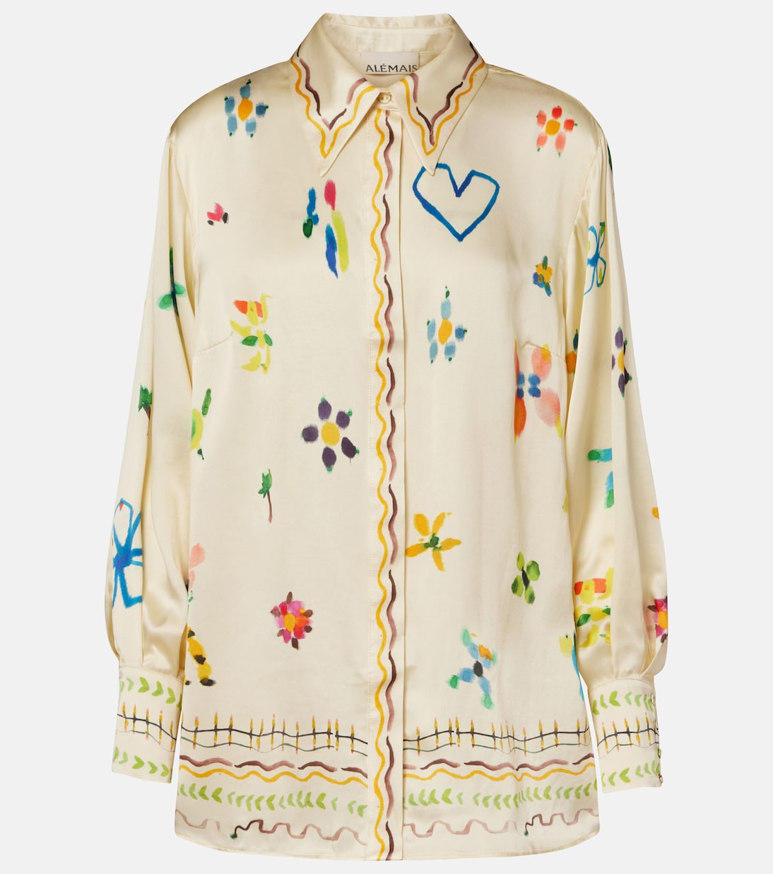 Sidi floral silk shirt | Alémais
