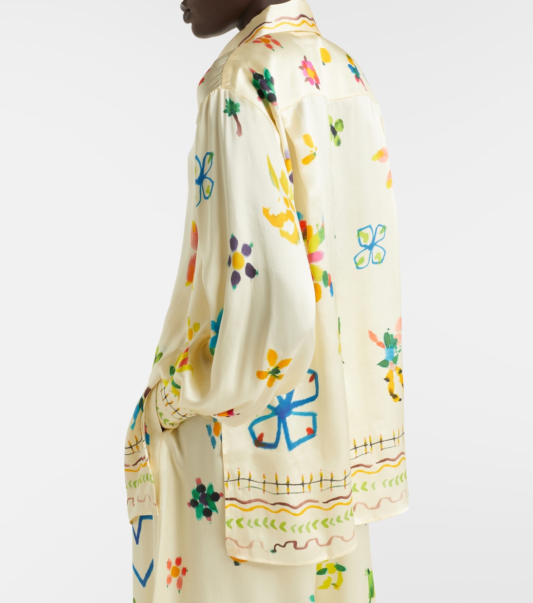 Sidi floral silk shirt | Alémais