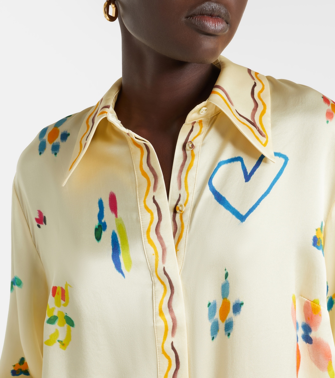 Sidi floral silk shirt | Alémais