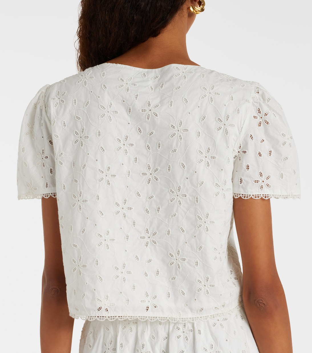 Besticktes Top Salma aus Baumwolle | Posse