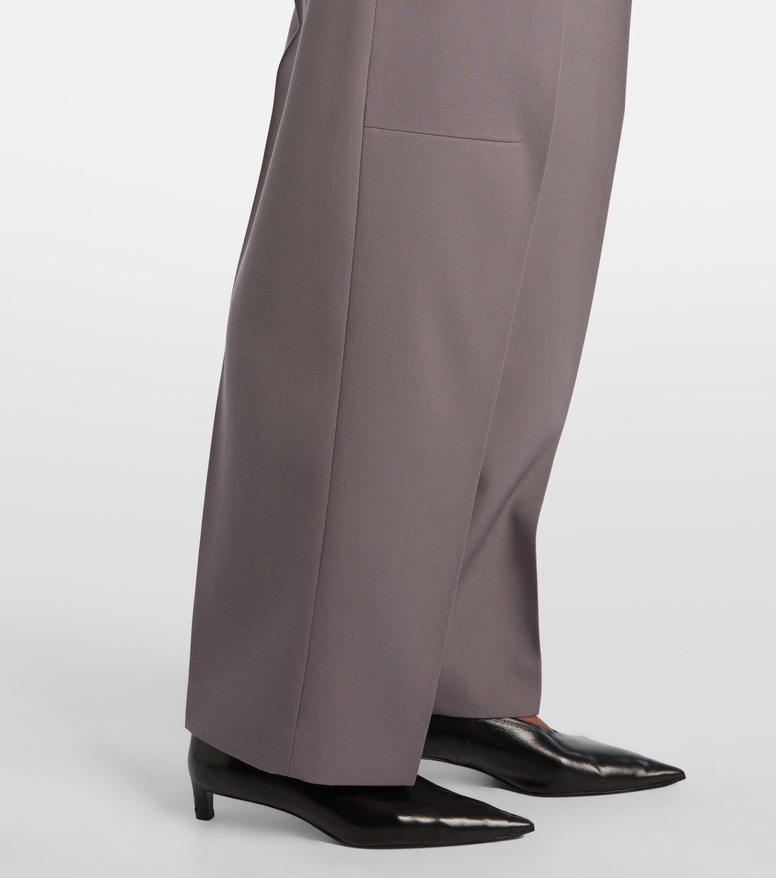 Wool gabardine wide-leg pants | Jil Sander