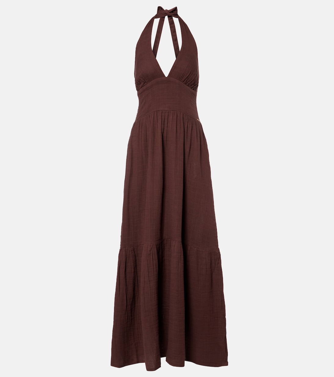 Shay halterneck cotton maxi dress | Melissa Odabash
