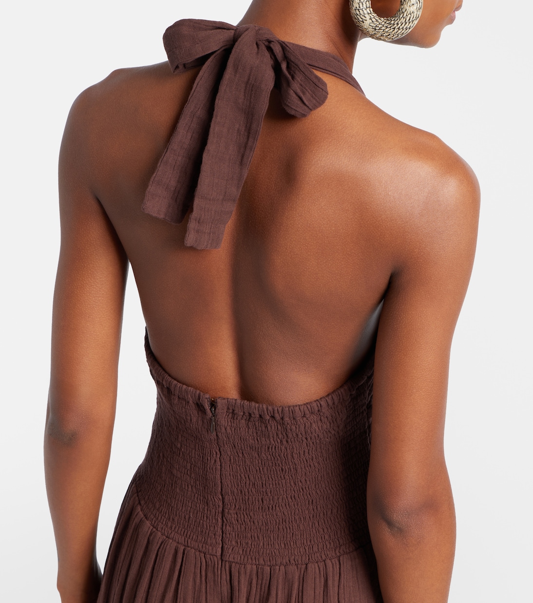 Shay halterneck cotton maxi dress | Melissa Odabash