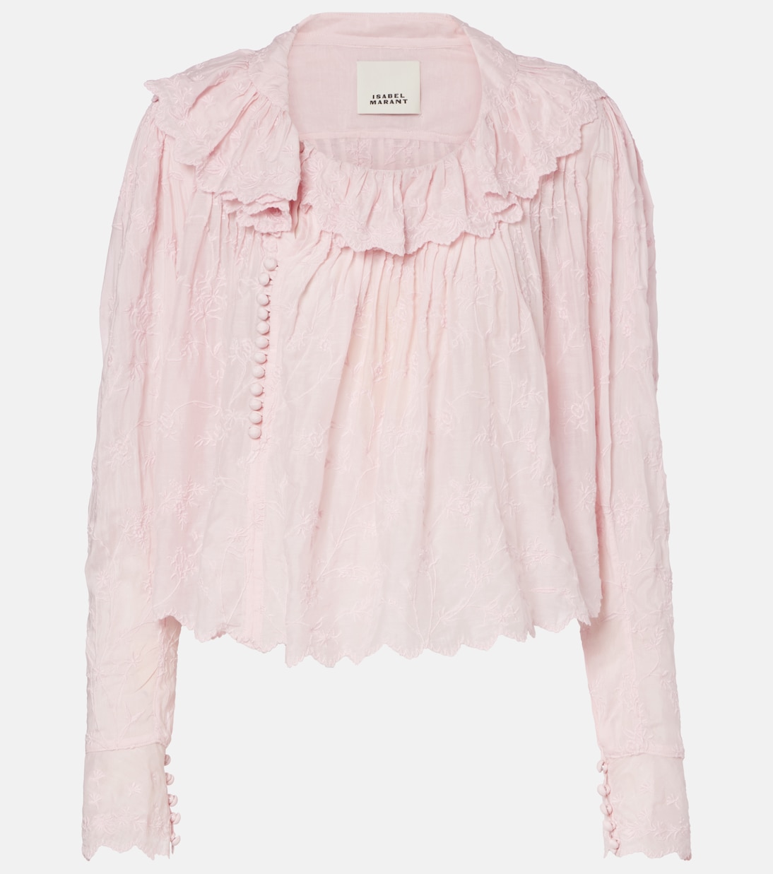 Bestickte Bluse Zelly aus Baumwolle und Seide | Isabel Marant