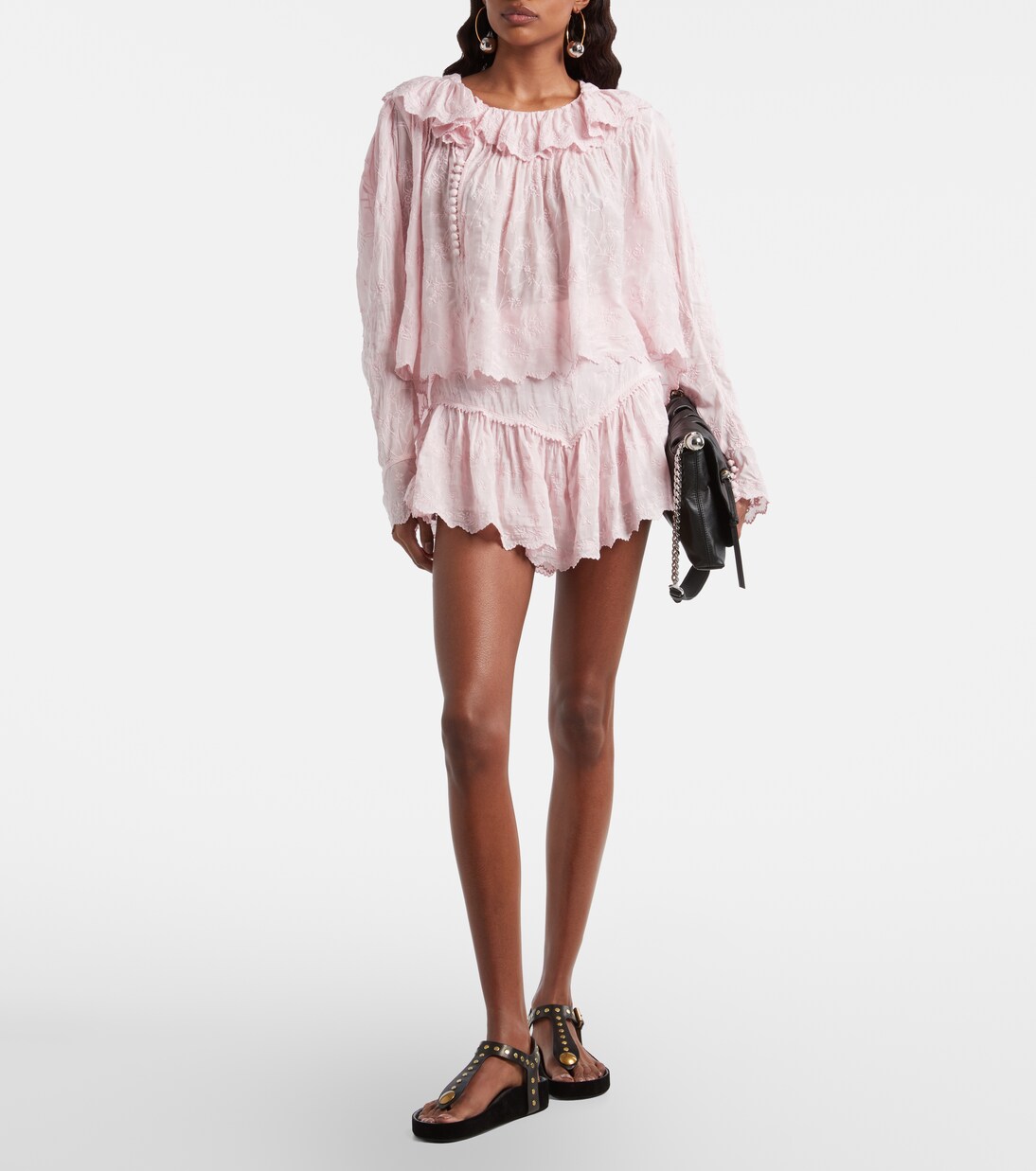 Bestickte Bluse Zelly aus Baumwolle und Seide | Isabel Marant