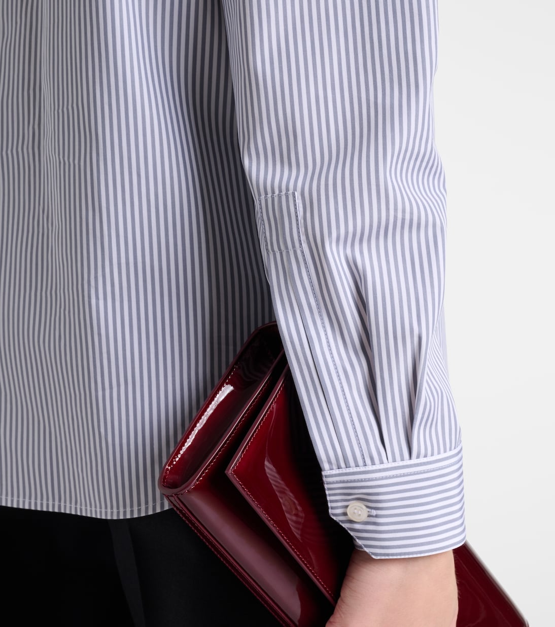Striped cotton poplin shirt | Saint Laurent