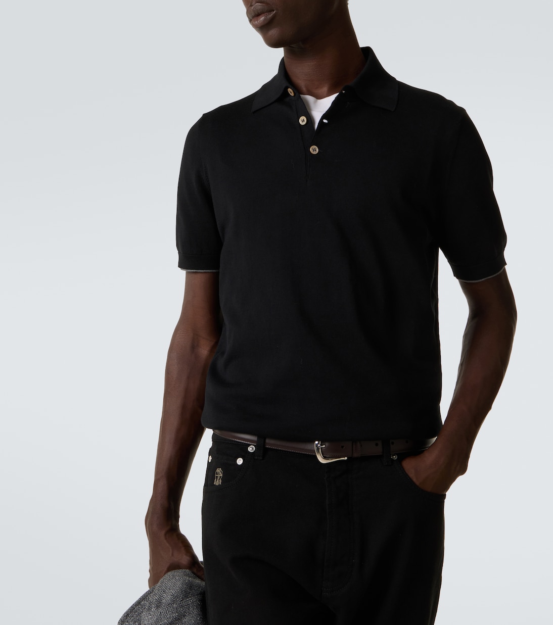 Cotton piqué polo shirt | Brunello Cucinelli