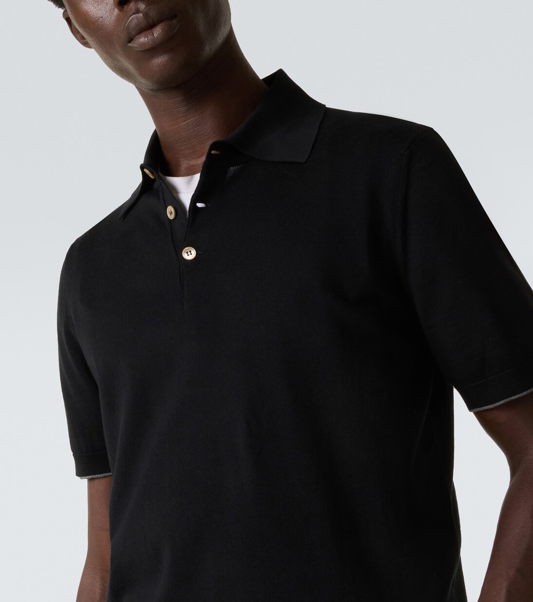 Cotton piqué polo shirt | Brunello Cucinelli