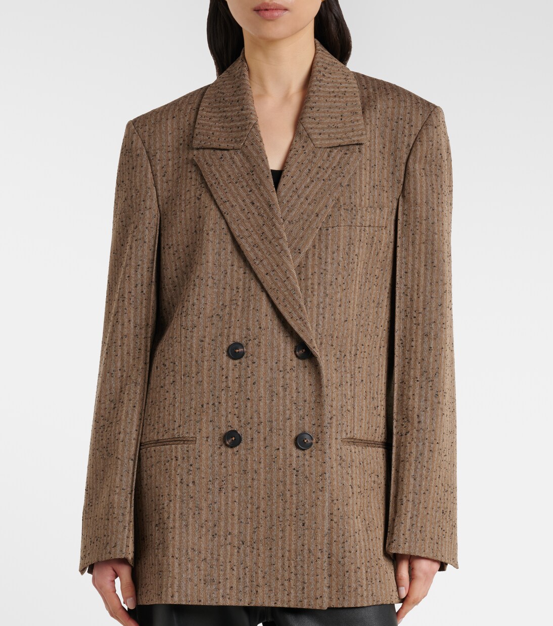 헤링본 울 블렌드 블레이저 | Róhe