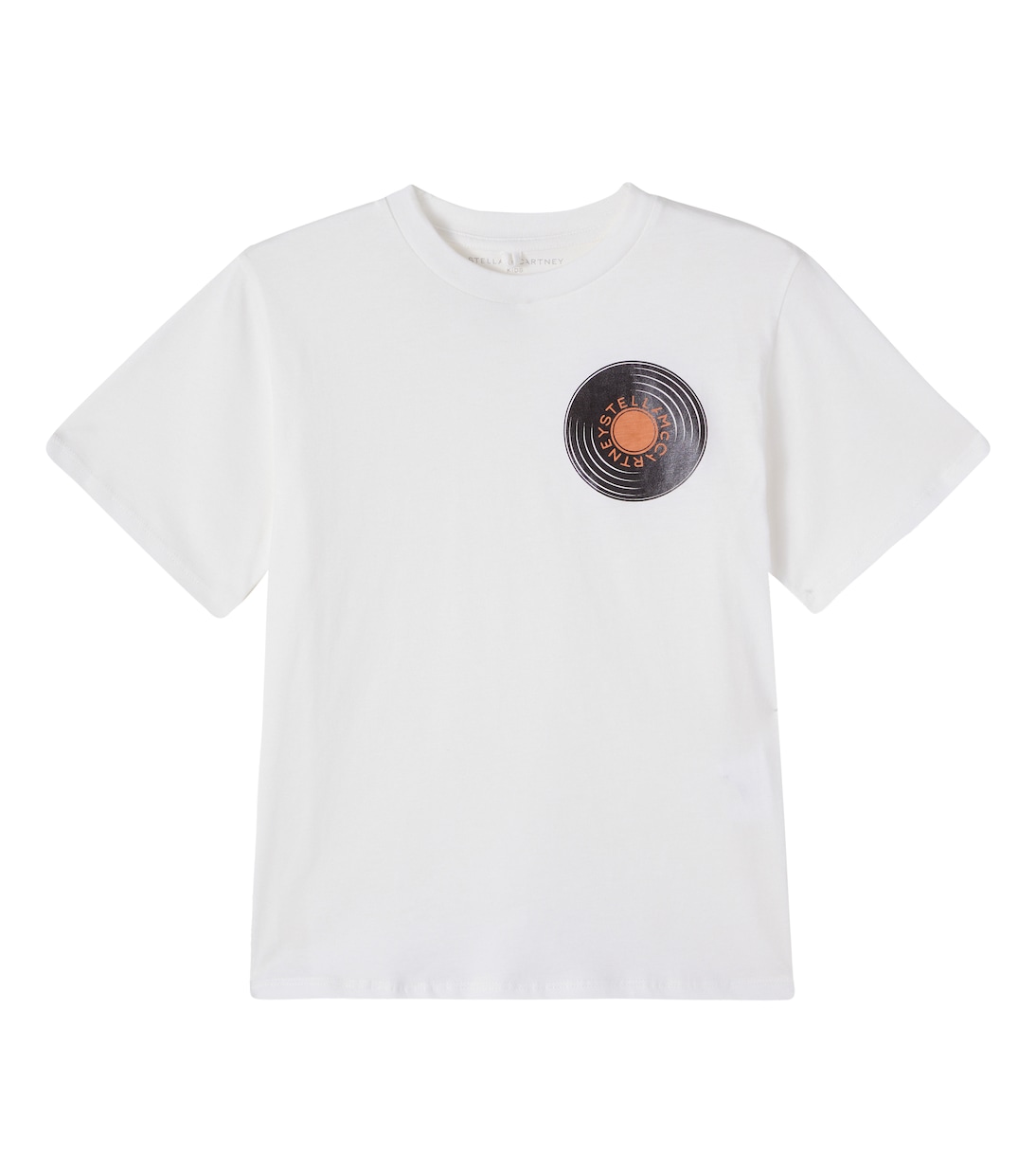 T-shirt in jersey di cotone con logo | Stella McCartney Kids