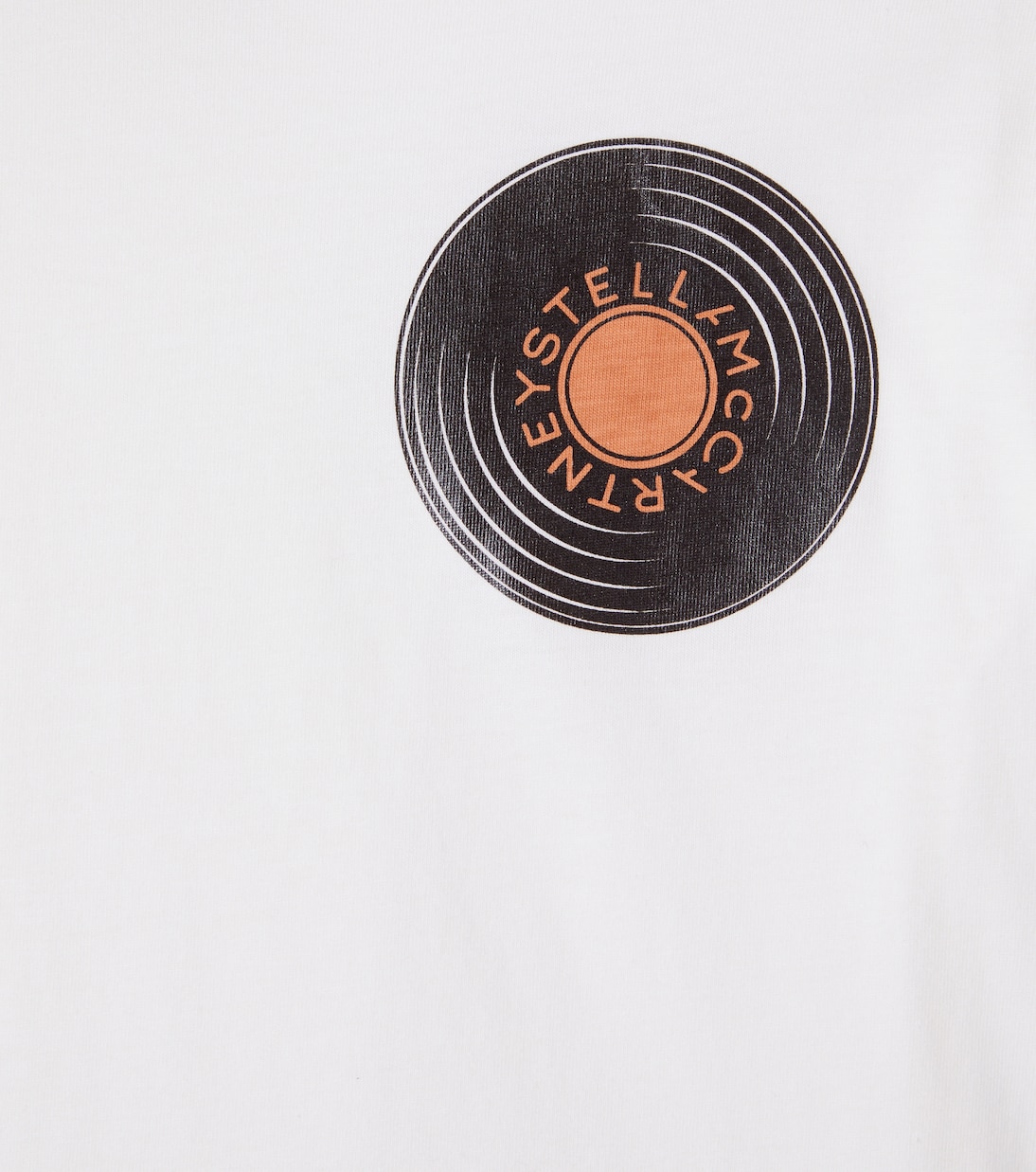 T-shirt in jersey di cotone con logo | Stella McCartney Kids