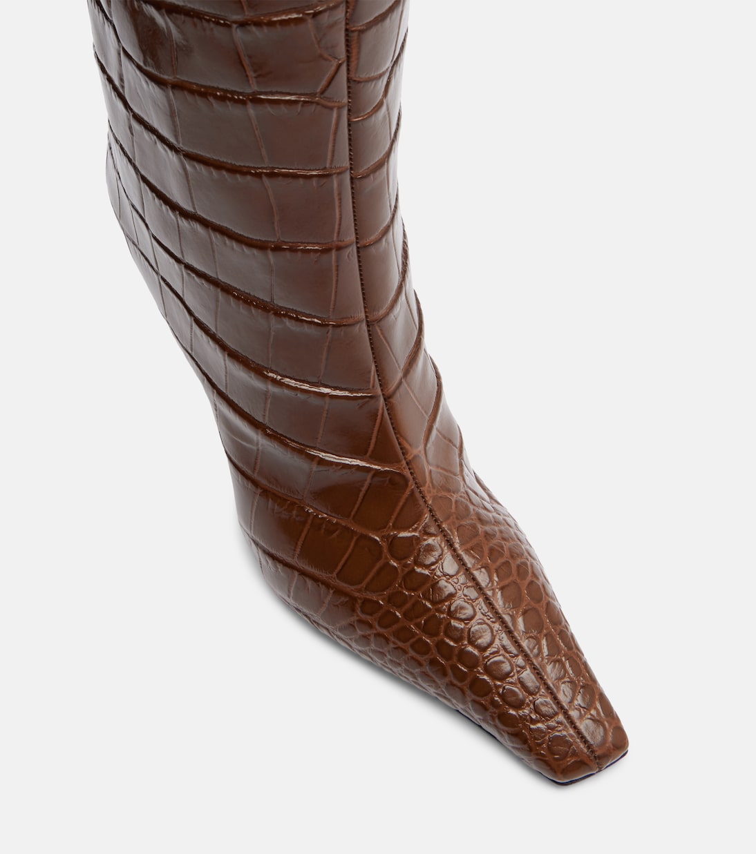 Stiefel Mona aus Leder | Amina Muaddi