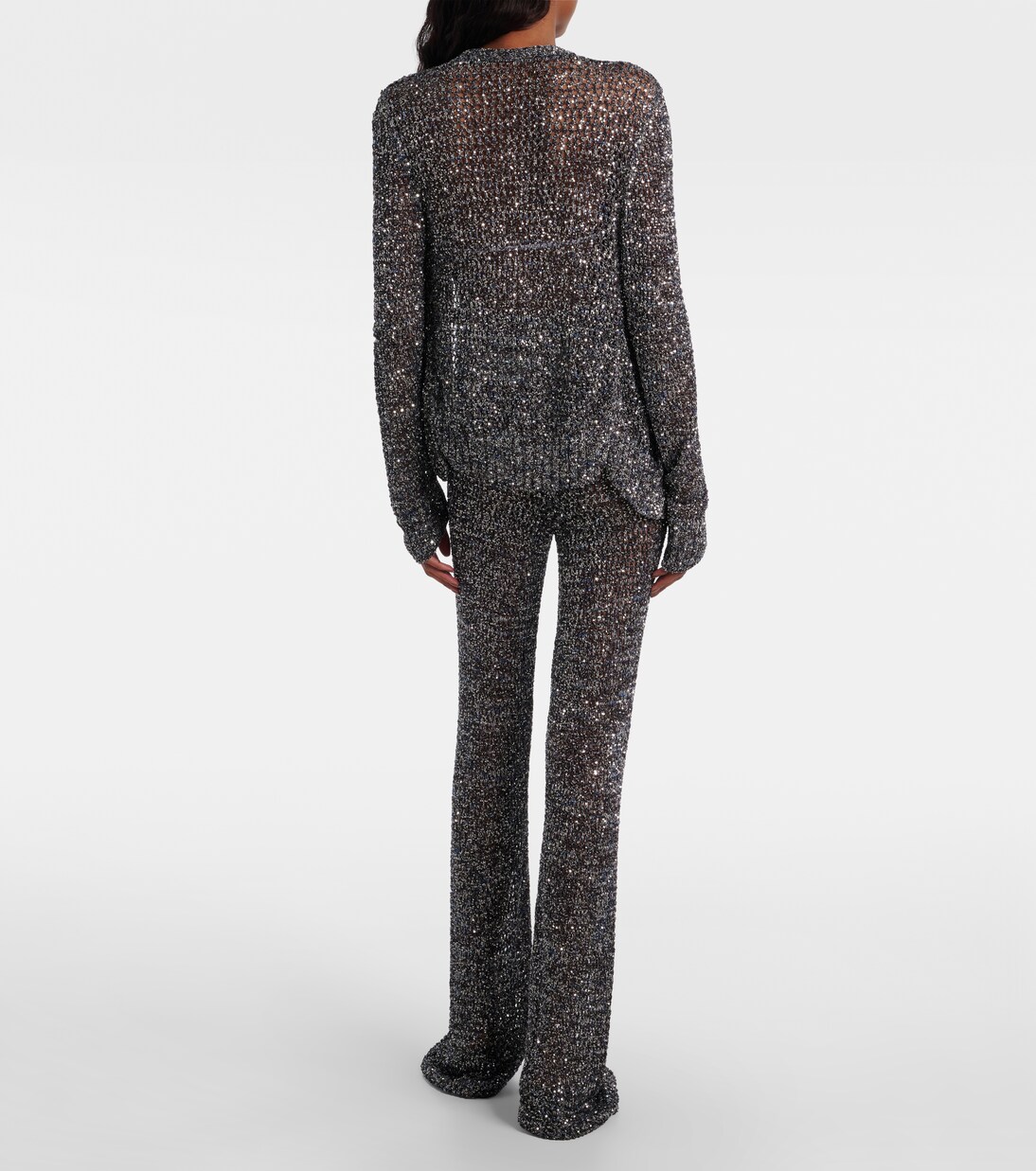 Hose aus Häkelstrick mit Pailletten | Missoni