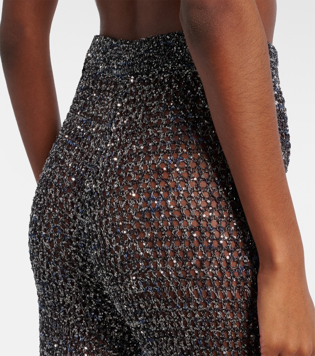 Hose aus Häkelstrick mit Pailletten | Missoni