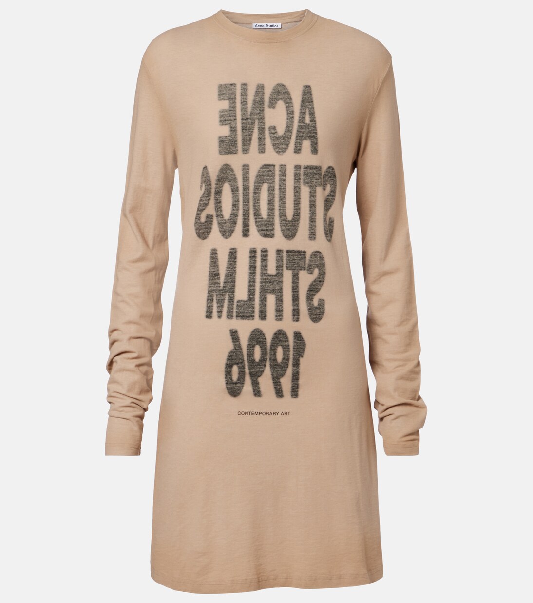 Logo cotton jersey minidress | Acne Studios