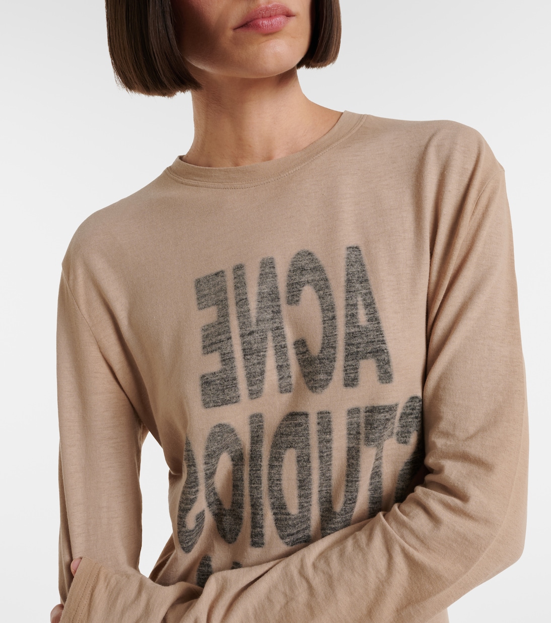 Logo cotton jersey minidress | Acne Studios