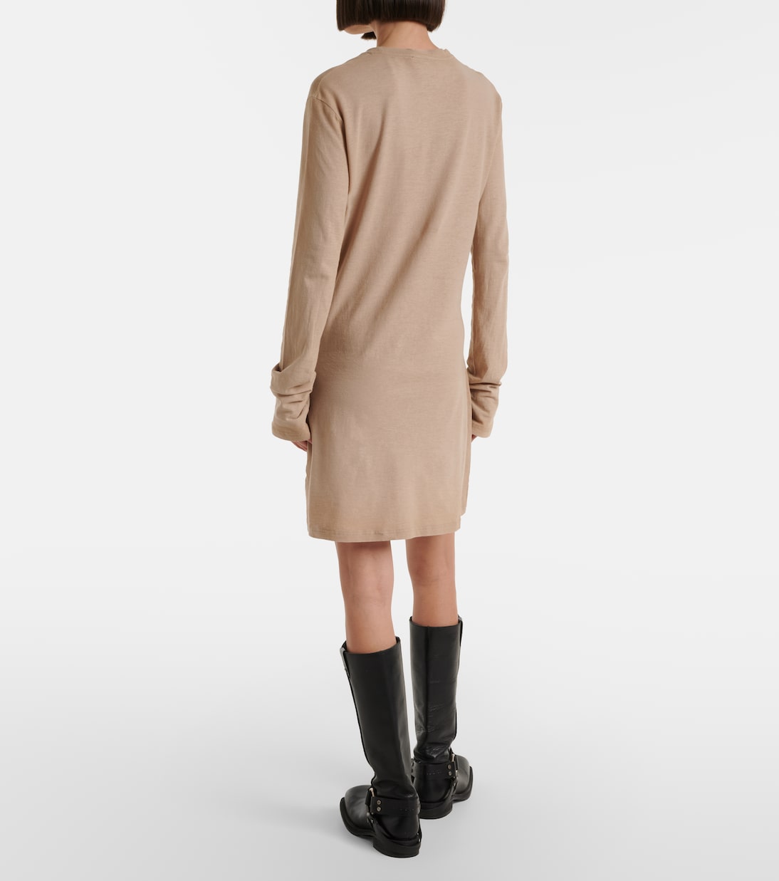 Logo cotton jersey minidress | Acne Studios