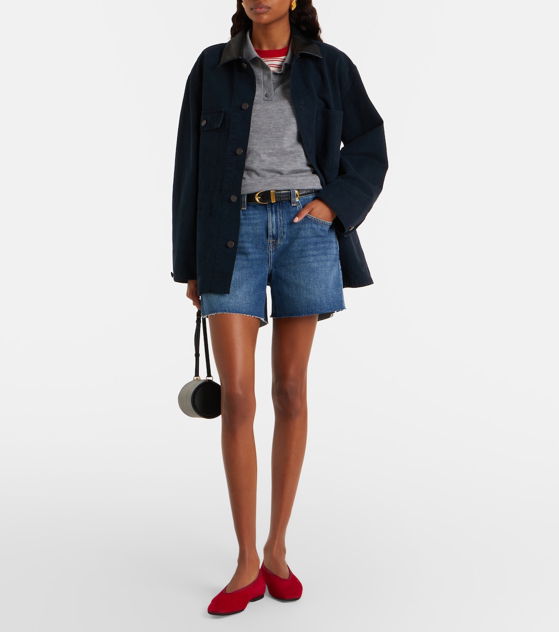 Monroe denim shorts | 7 For All Mankind