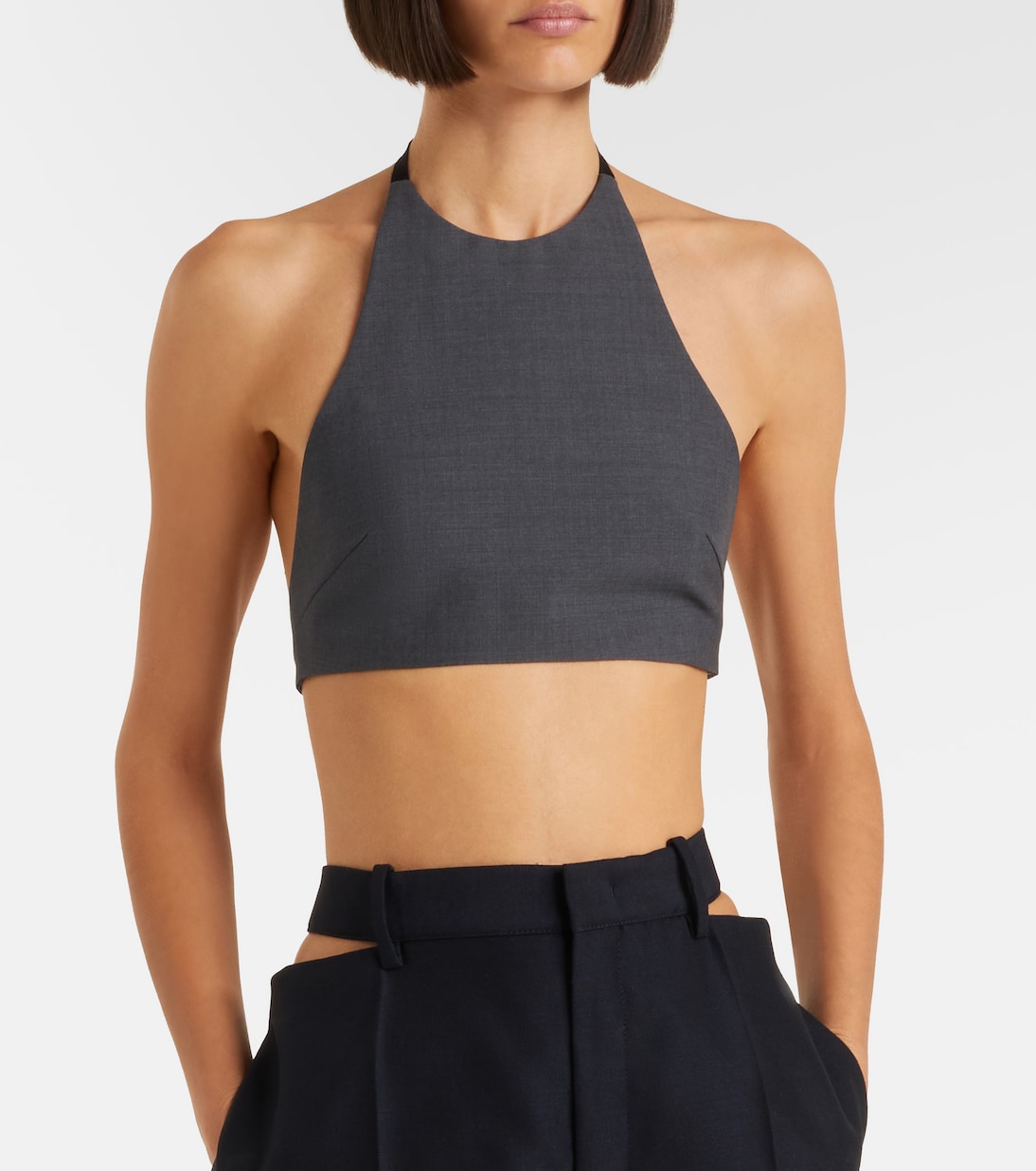 Cropped-Top aus Schurwolle | Jil Sander