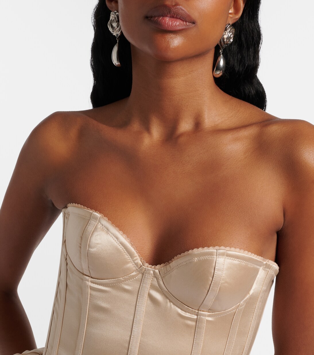 Silk satin corset | Magda Butrym