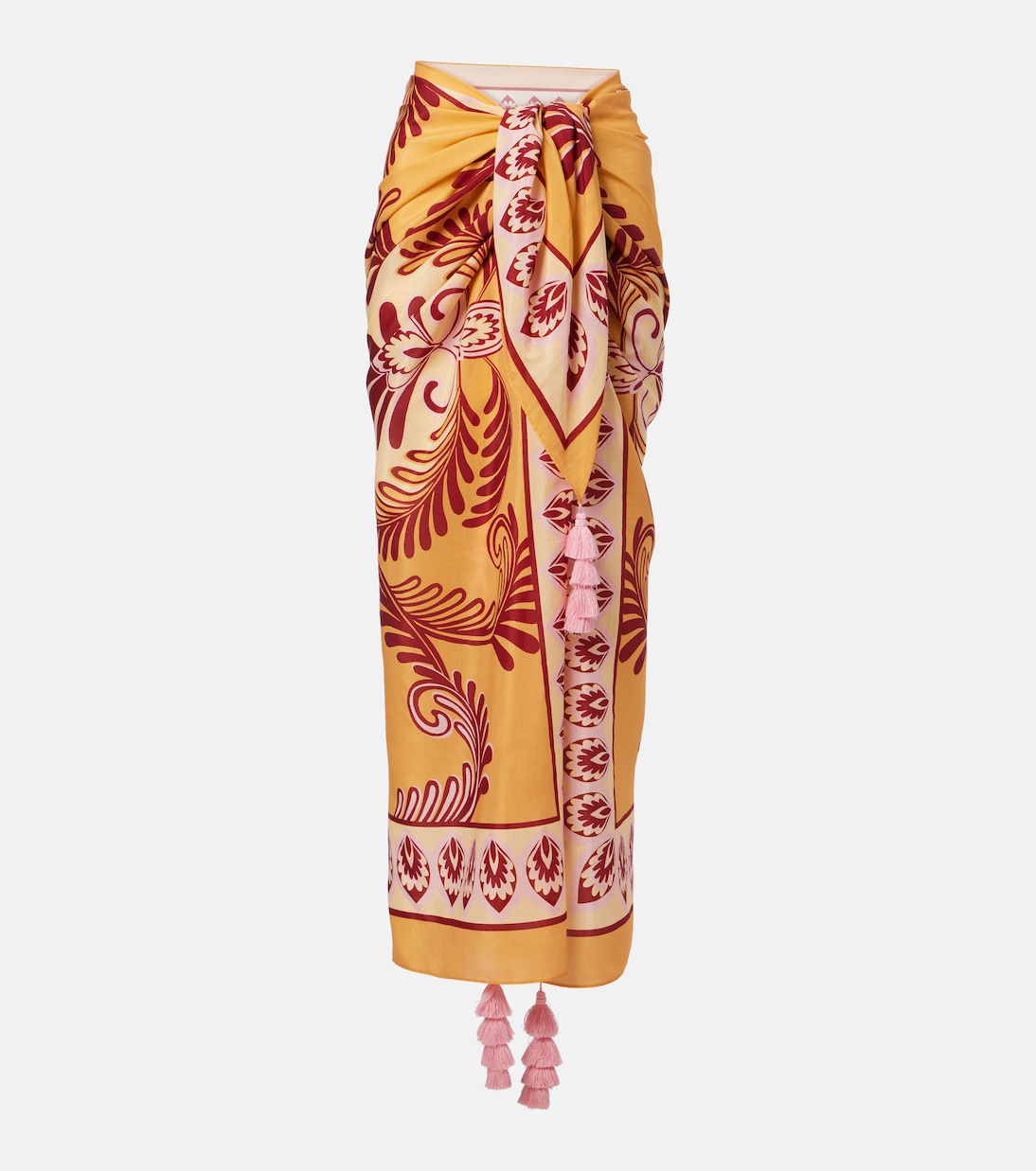 Printed cotton-blend beach cover-up | Farm Rio