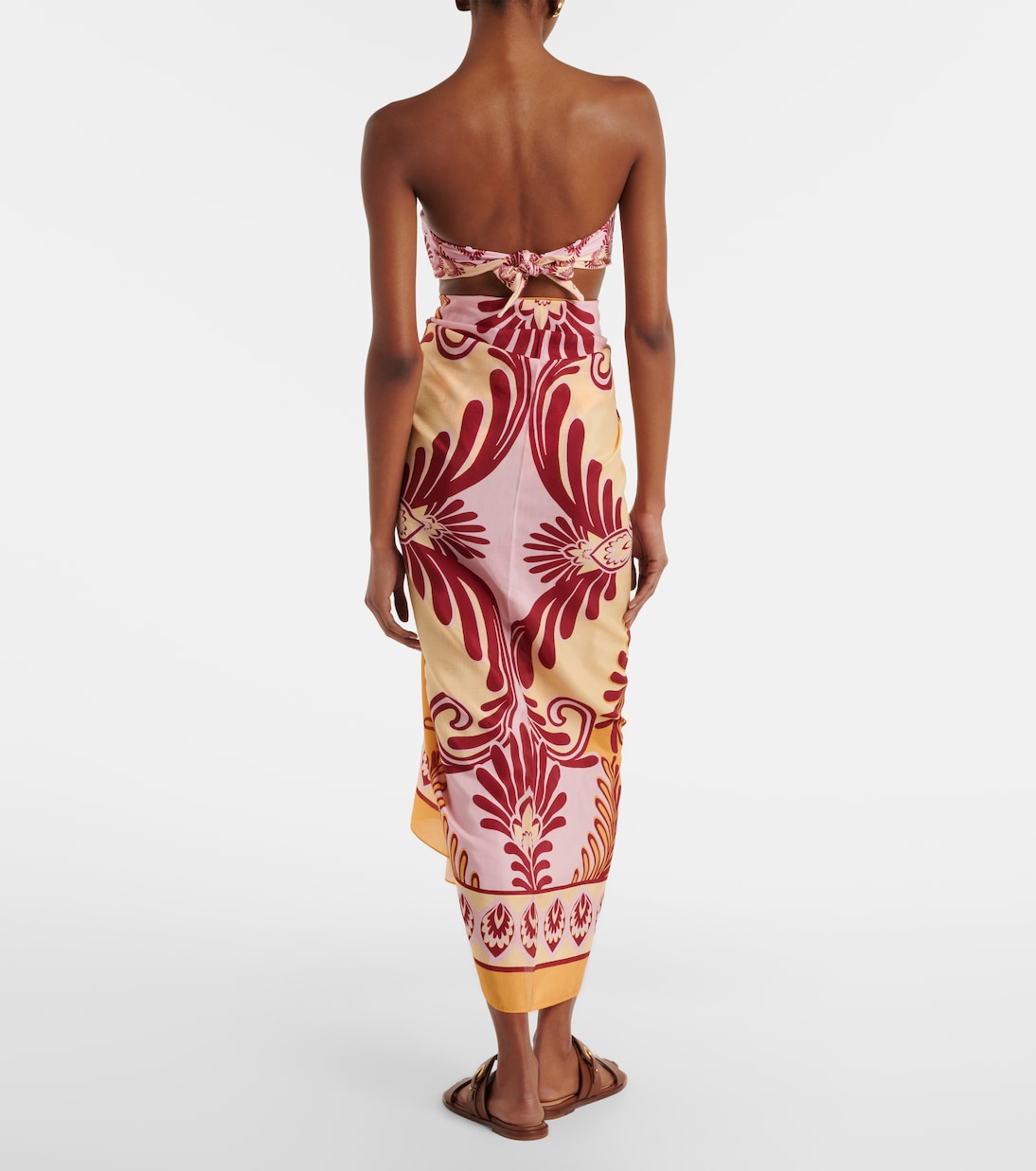 Printed cotton-blend beach cover-up | Farm Rio