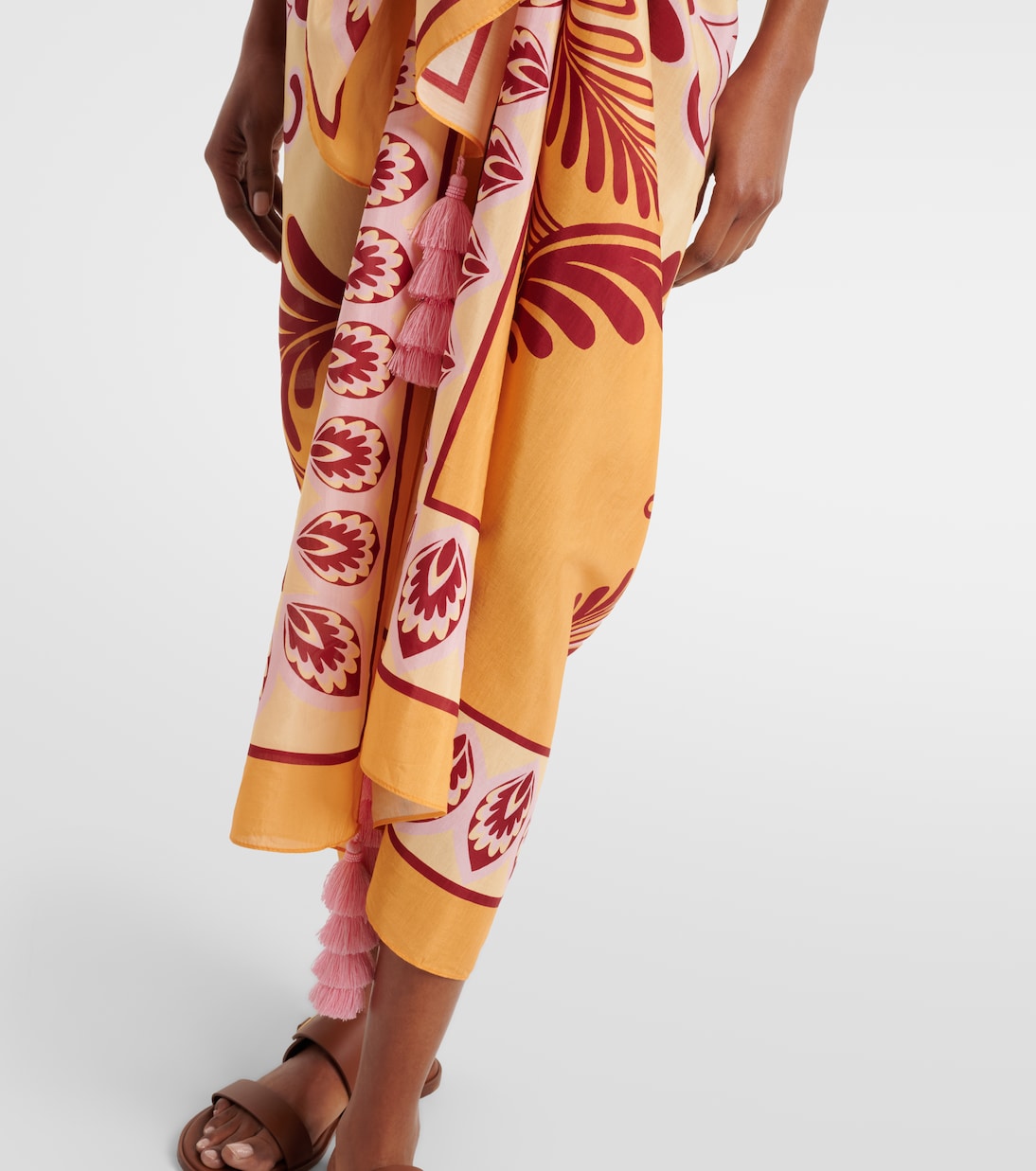 Printed cotton-blend beach cover-up | Farm Rio