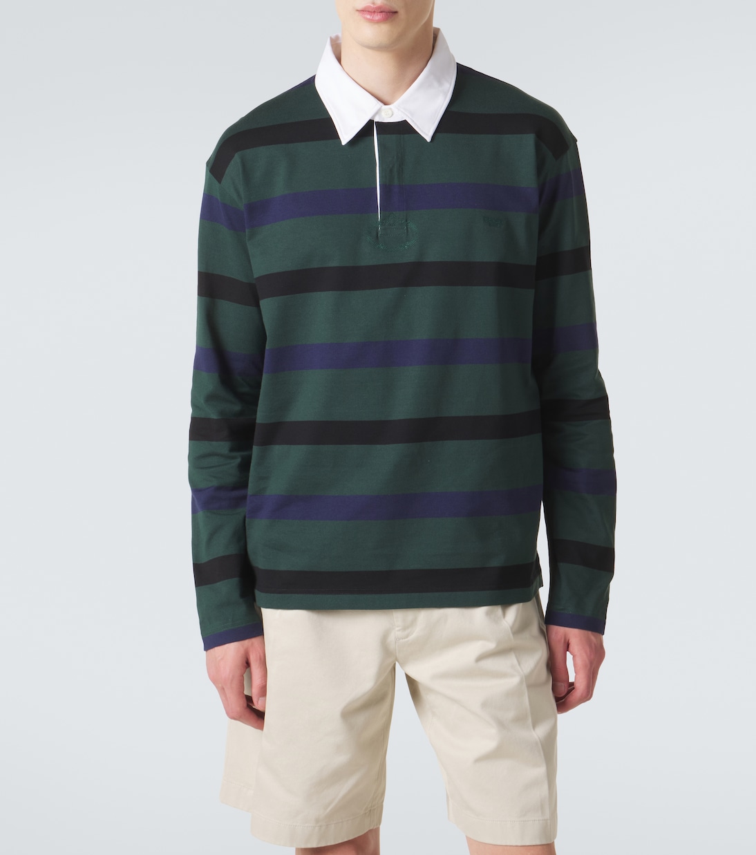 Striped cotton polo shirt | Prada