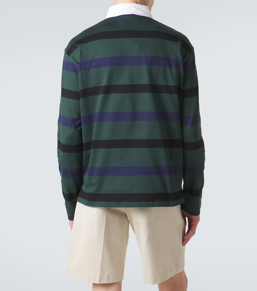 Striped cotton polo shirt | Prada