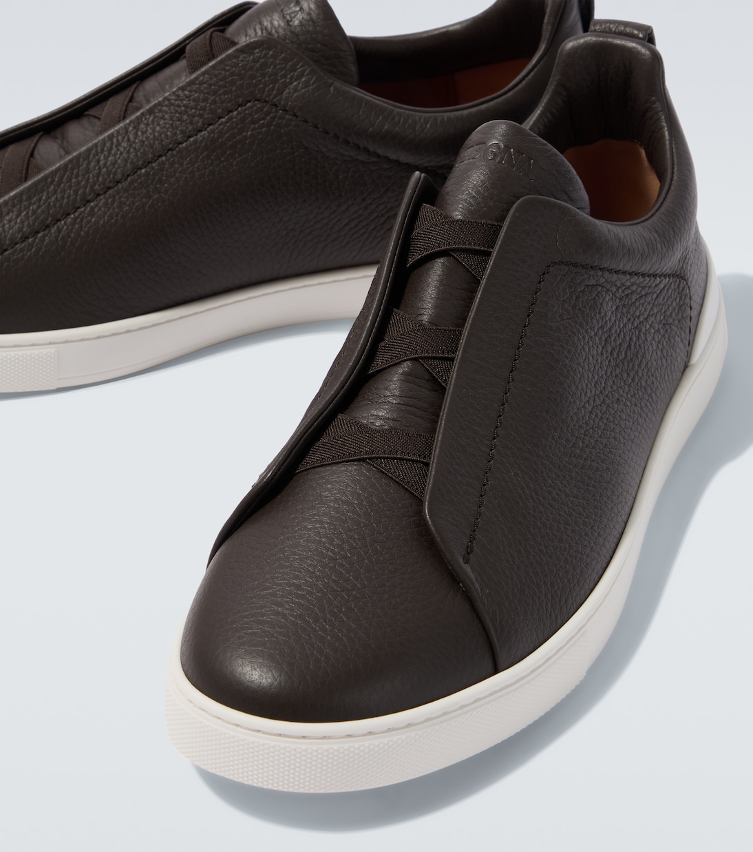 Triple Stitch leather sneakers | Zegna
