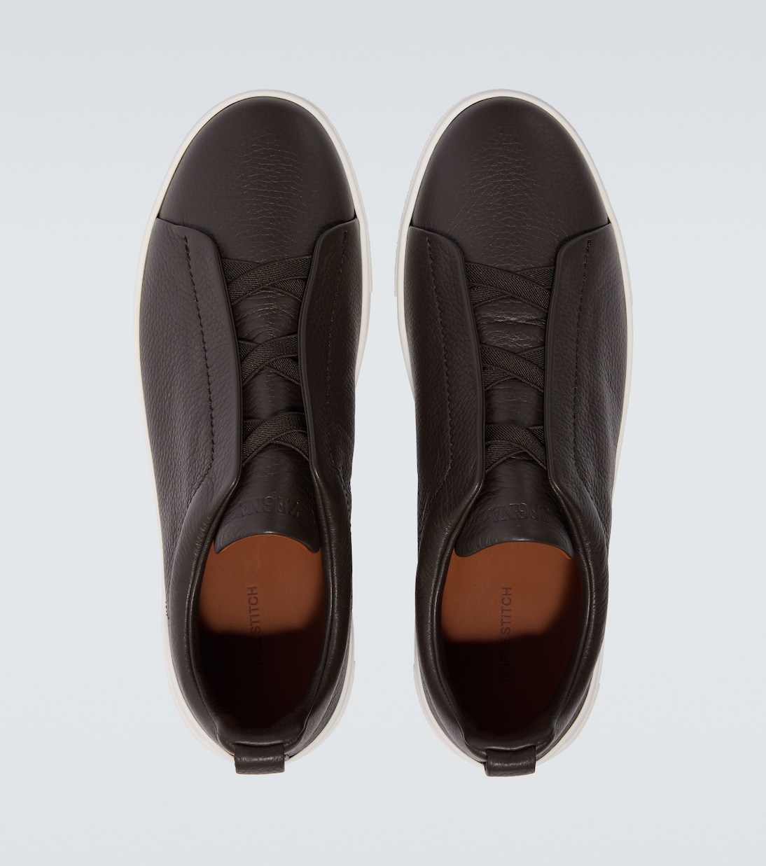 Triple Stitch leather sneakers | Zegna