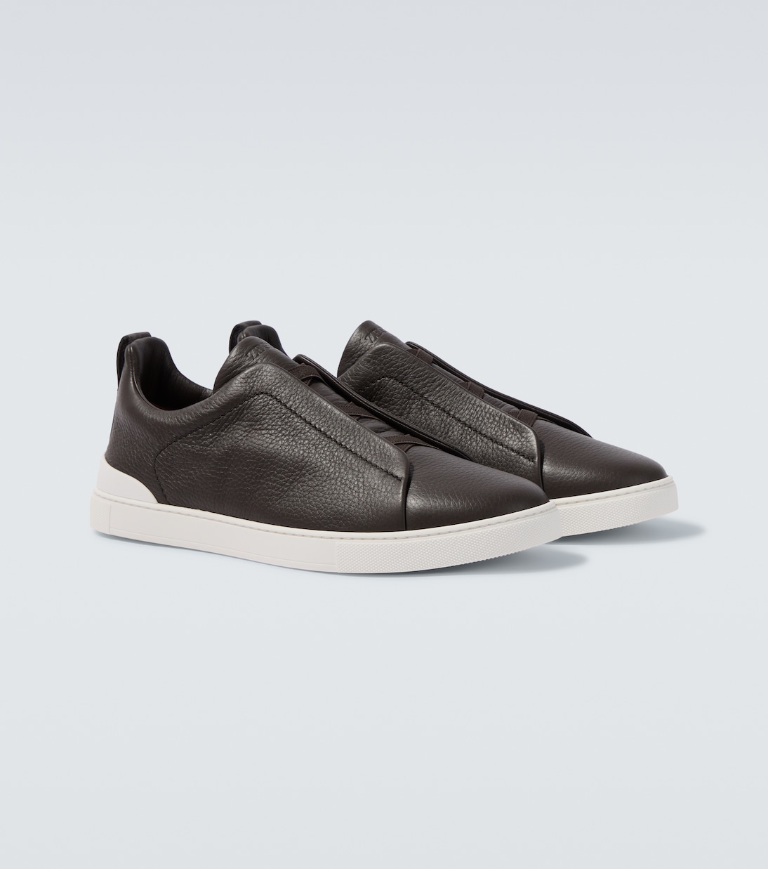 Triple Stitch leather sneakers | Zegna