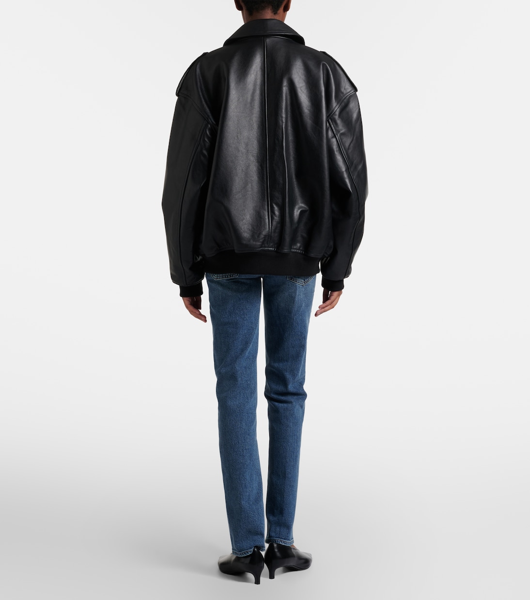 The Ruler distressed straight jeans | Frame