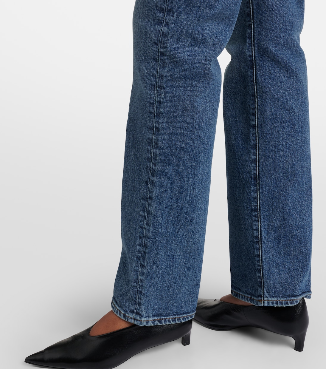 The Ruler distressed straight jeans | Frame