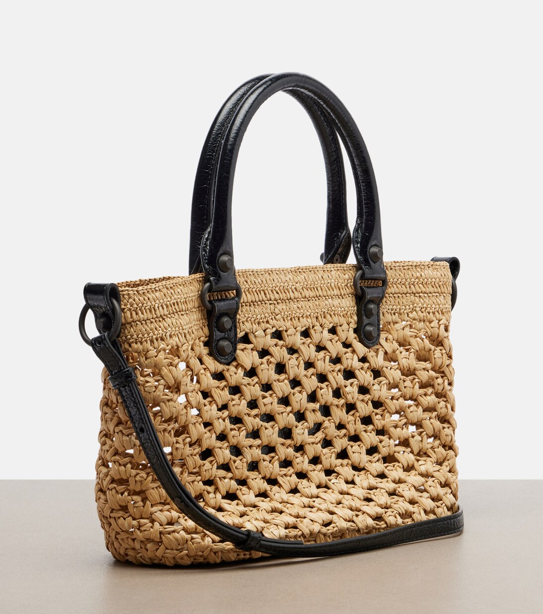 Le City Small raffia tote bag | Balenciaga