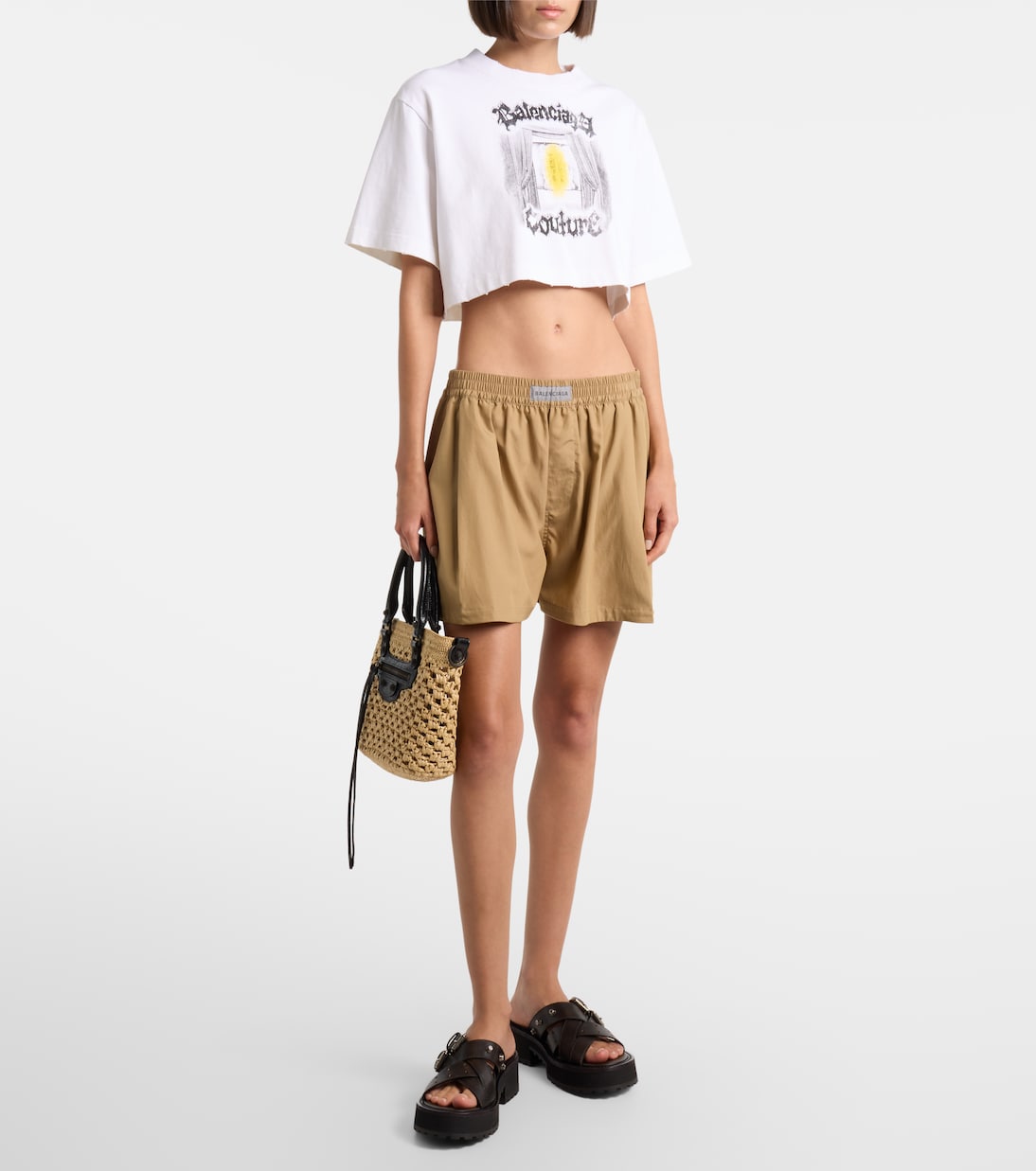 Le City Small raffia tote bag | Balenciaga